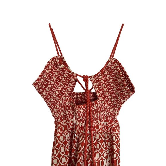 Anthropologie Smocked  Midi Dress With Front Slits - Picture 4 of 7